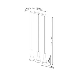 Luminaire Center Suspension Rea Béton Béton pas cher