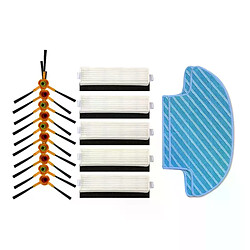 Ensemble de brosses latérales, éponge filtrante en tissu, pour Ecovacs Slim Da60, Deebot Slim