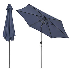 Avis Helloshop26 Parasol hexagonal polyester 270 x 235 bleu marine 03_0008044