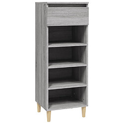 vidaXL Armoire à chaussures Sonoma gris 40x36x105 cm Bois d'ingénierie