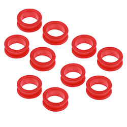 10x Barber Ciseaux De Coiffure Ciseaux Doigt Anneau Grips Inserts Rouge