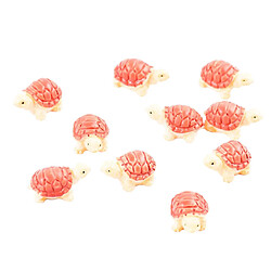 10 Pièces Mini Résine De Tortue De Mer Décor Ornement Permanent Craft Kit Jaune