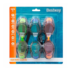 Bestway Lunettes de natation pour enfants Courroie en silicone Couleur assortie +3 ans Plage et Piscine 21080 pas cher