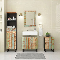 Maison Chic Armoire de Bain | Ensemble de 4 meubles salle de bain bois massif récupéré -GKD98499