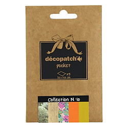 Décopatch - Déco Pocket 5 feuilles 30x40cm - Collection N°10