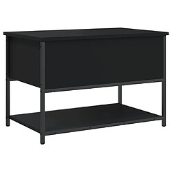 Maison Chic Banc de rangement | Meuble de rangement d'Entrée | Coffres d'Intérieur noir 70x42,5x47 cm bois d'ingénierie -MN78132