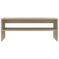 Acheter Maison Chic Table basse,Table Console Table d'appoint, Table pour salon Chêne sonoma 100 x 40 x 40 cm Aggloméré -MN24555