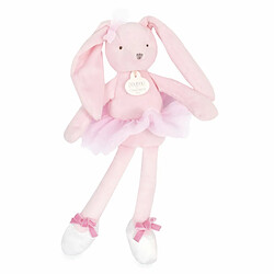 Peluche 30 cm Mon Doudou Ballerine Lapin rose - Doudou et compagnie