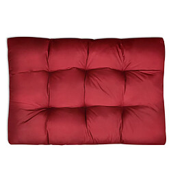 Decoshop26 Coussin de chaise pour intérieur ou extérieur bordeaux 120x80x10 cm DEC021368