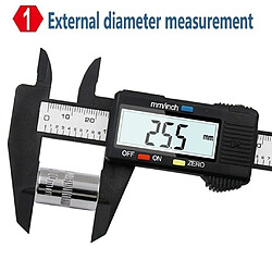 Micromètre Numérique électronique à Pied à Coulisse 2x 0-6 "avec écran LCD à Arrêt Automatique Pouces / Métrique pas cher