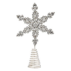 Atmosphera, Createur D'Interieur Cimier de sapin étoile argent et strass hauteur 27 cm