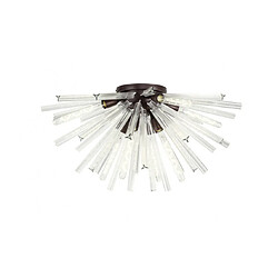 Luminaire Center Plafonnier Brun oxydé 8 ampoules 45,7cm