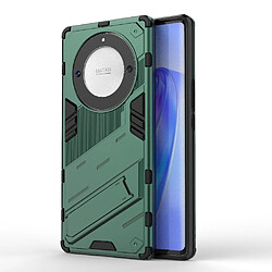 Coque pour Honor Magic 5 Lite Protection Antichoc avec Support TPU Résistant et Pratique - Vert