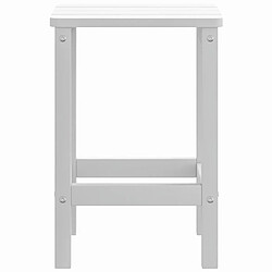 Avis vidaXL Table de jardin Adirondack Blanc 38x38x46 cm PEHD