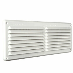 La ventilation ar3814b-y Grille plastique rectangulaire à superposer, blanc, 384 x 146 mm