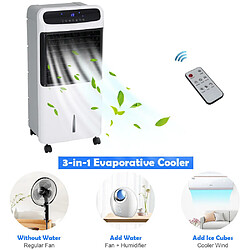 Acheter Climatiseur Portable 4 en 1 Refroidisseur Ventilateur Humidificateur Chauffage + Télécommande