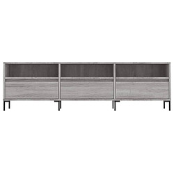 Acheter vidaXL Meuble TV sonoma gris 150x30x44,5 cm bois d'ingénierie