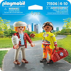 Playmobil® 71506 - Playmobil - Secouriste avec blessé