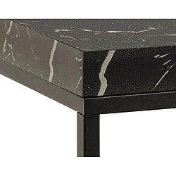 Avis Lisa Design Alamosa - table basse - effet marbre noir - 60 cm