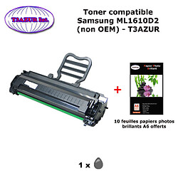 Toner générique ML1610D2 pour imprimante Samsung ML 2015, 2020, 2510, 2570, 2571, 2571N+10f A6 brillantes-T3AZUR