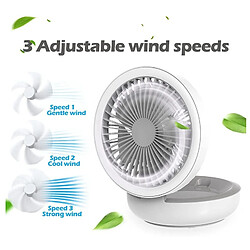 Acheter Ventilateur De Bureau USB Ventilateur De Table Pliable Avec 3 Vitesses Réglables,Fonctionnement Silencieux Ventilateur De Poche Portable Chambre Et Bureau