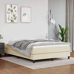 vidaXL Matelas de lit à ressorts ensachés Crème 140x200x20 cm