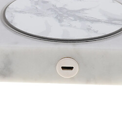 Acheter Marble Motif Qi Chargeur Sans Fil Pad De Charge 10W Blanc