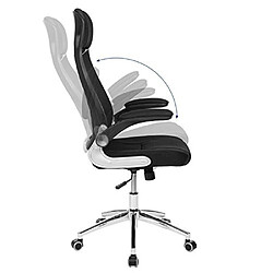 Avis Songmics Fauteuil de Bureau pivotant Chaise Siège Hauteur réglable Accoudoirs réglables OBN86BK