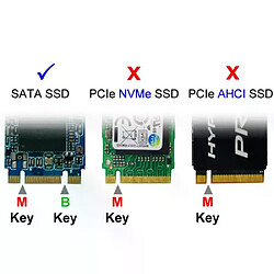 Transcend 2To M.2 2280 SSD SATA3 B+M Key 2To M.2 2280 SSD SATA3 B+M Key TLC