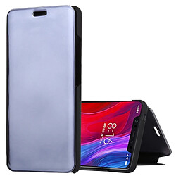 Wewoo Coque Housse en cuir pour miroir Xiaomi Mi 8 avec support noir