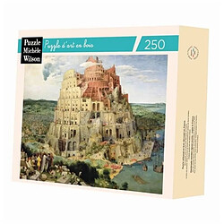 Puzzle Michele Wilson Puzzle d'art en bois 250 pièces : La tour de Babel, Bruegel