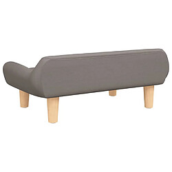 Acheter vidaXL Canapé pour enfants taupe 70x40x24 cm tissu