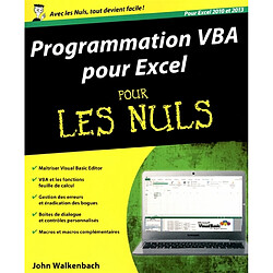 Programmation VBA pour Excel 2010 et 2013 pour les nuls - Occasion