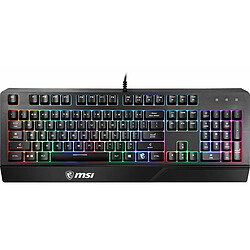 Clavier pour jeu MSI Vigor GK20 Espagnol Qwerty Noir LED RGB