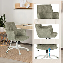 Avis Chaise home office / Chaise pivotante SOLAO LIFE W tissu gris hjh LIVING