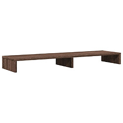 vidaXL Support de moniteur chêne marron 100x27x10 cm bois d'ingénierie