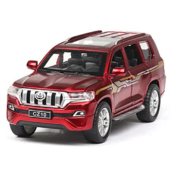 Universal 1: 32 Toyota Prado SUV moulé sous pression alliage modèle moulé sous pression jouets son et lumière arrière jouets pour enfants collection cadeaux Livraison gratuite | Voiture jouet moulée sous pression (rouge)