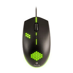 Avis NGS GMX-120 souris filaire gaming aux LED 7 couleurs - 800/ 1200 DPI. ambidextre- cordon de 1.3- deux boutons et roulette