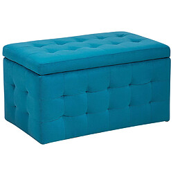 Beliani Coffre de rangement chesterfield bleu clair MICHIGAN