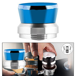 58mm Distributeur De Café Niveleur Profondeur Réglable Espresso Main Tamper Bleu pas cher