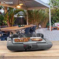 Acheter Barbecue Électrique avec Pieds, Grille 35,5 x 24,5cm, Réglage de la Température, 2000, Noir, Bomann, BQS 2244 CB