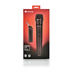 Microphone Karaoké NGS ELEC-MIC-0013 261.8 MHz 400 mAh Noir pas cher