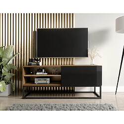 Bestmobilier Roman - meuble tv - 2 niches - 120 cm