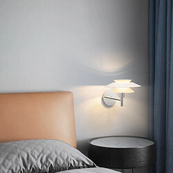 Acheter NETTLIFE Applique murale intérieur pour chambre à coucher - Design en métal blanc, créative lampe de couloir G9 Sans ampoule (Max. 25W).