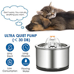 Universal Distributeur automatique de fontaine pour chat 2,5 litres pour chien Bol d'eau potable Bol d'alimentation pour animal de compagnie Boisson d'eau pour animal de compagnie Fournitures d'arrosage pour chat pas cher