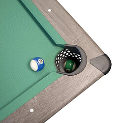 Avis Play4Fun Billard Américain HARMONY 6Ft - 206,5 x 116,5 x 80 cm avec accessoires et plateau dînatoire - Gris