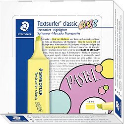 Promark Textsurfer Classic 364 Edition Colors - Surligneur Pointe Biseau 1 À 5 Mm+D1170 - Jaune - Boite de 10 pas cher