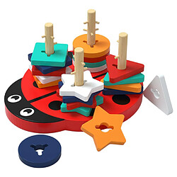 Tri de blocs de formes géométriques de puzzle Montessori