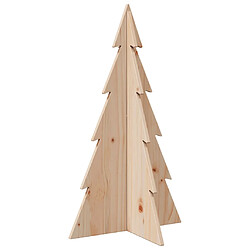 vidaXL Arbre de Noël en bois pour décoration 80 cm bois massif de pin