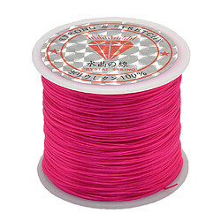 50m de fil élastique pour corde élastique 50 mètres pour bijoux DIY rose rouge